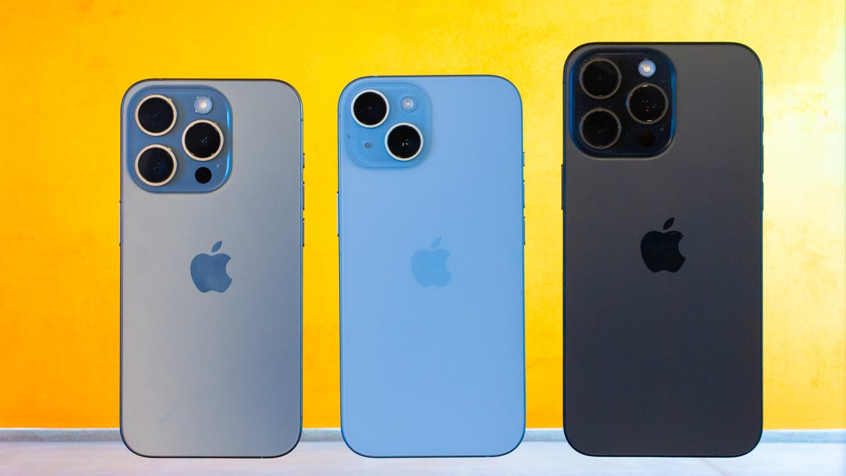 The iPhone 15 family lineup