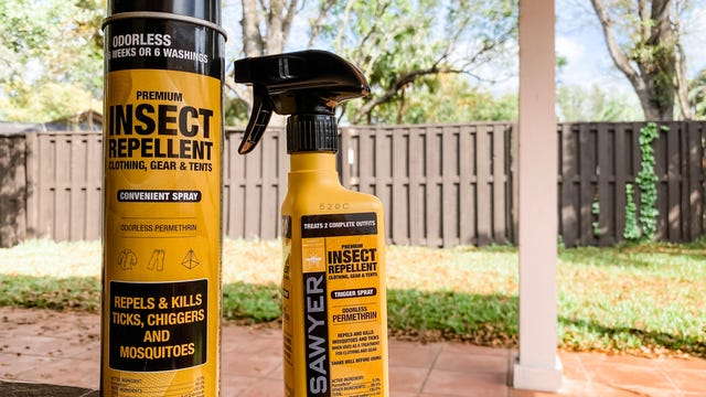 Sawyer permethrin aerosol and pump spray insect repellent