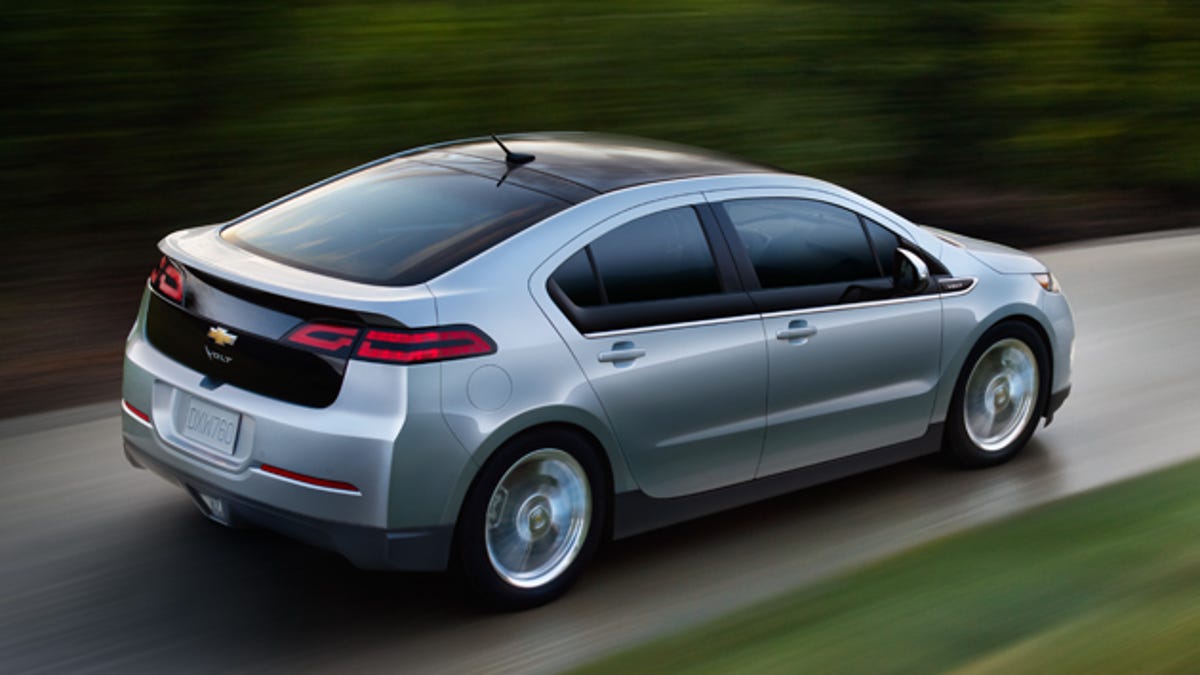 The Chevy Volt:coming to GE's electric vehicle fleet.