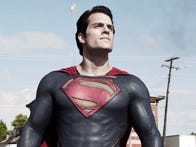 <p>Henry Cavill as Superman in 2013' Man of Steel movie.</p>