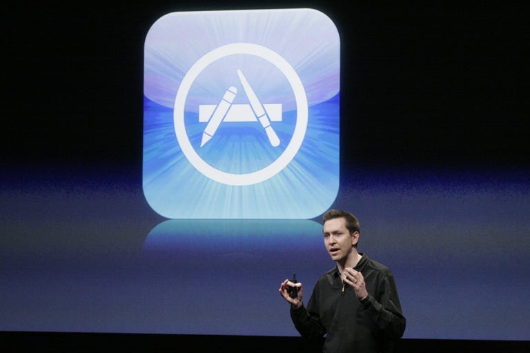 Forstall taking the wraps off iOS 3.0 in 2009.