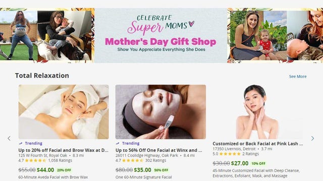 groupon mothers day gift shop