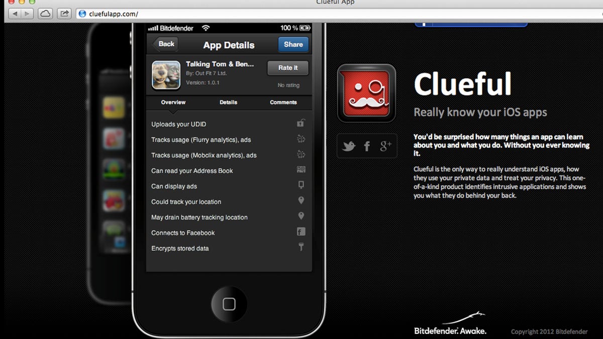 Clueful is back as a free Web app after being kicked off the App Store for unknown reasons.