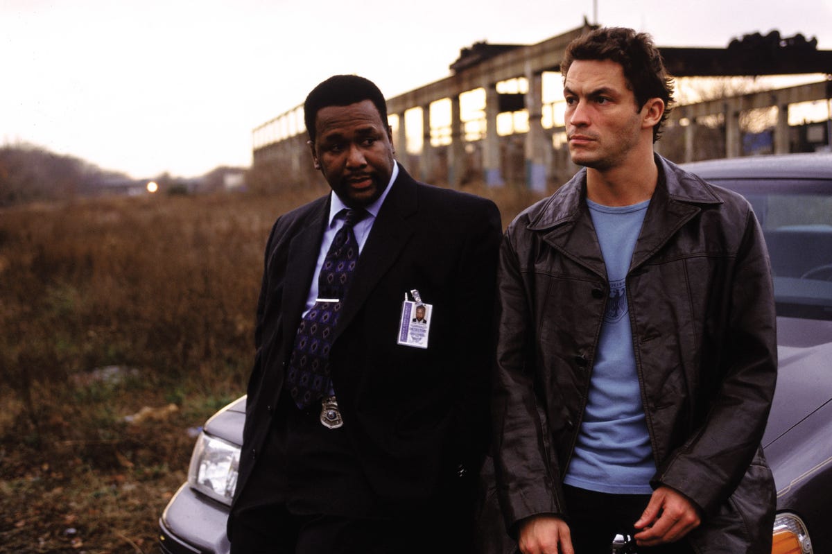 Wendell Pierce and Dominic West in The Wire