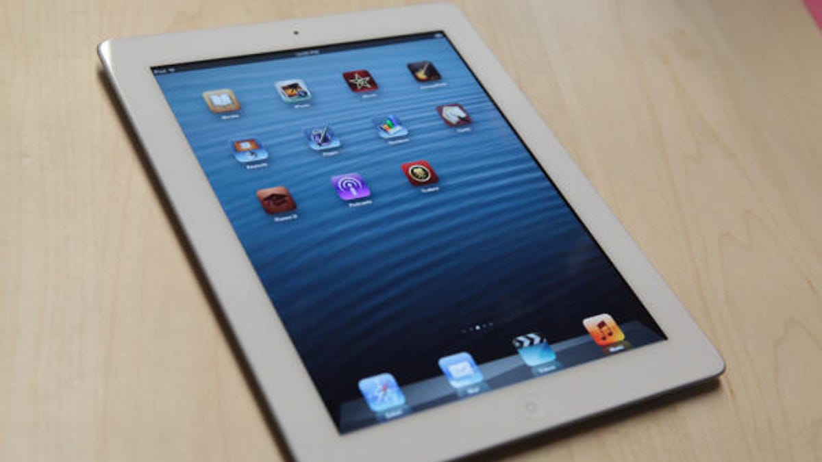 The fourth-generation iPad.