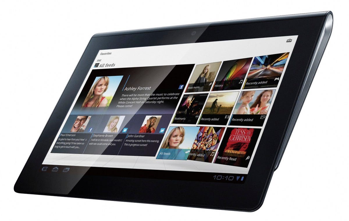 Photo of the Sony S1 Android tablet.