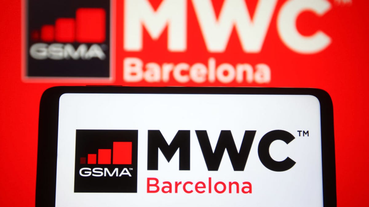 MWC logo on a phone screen