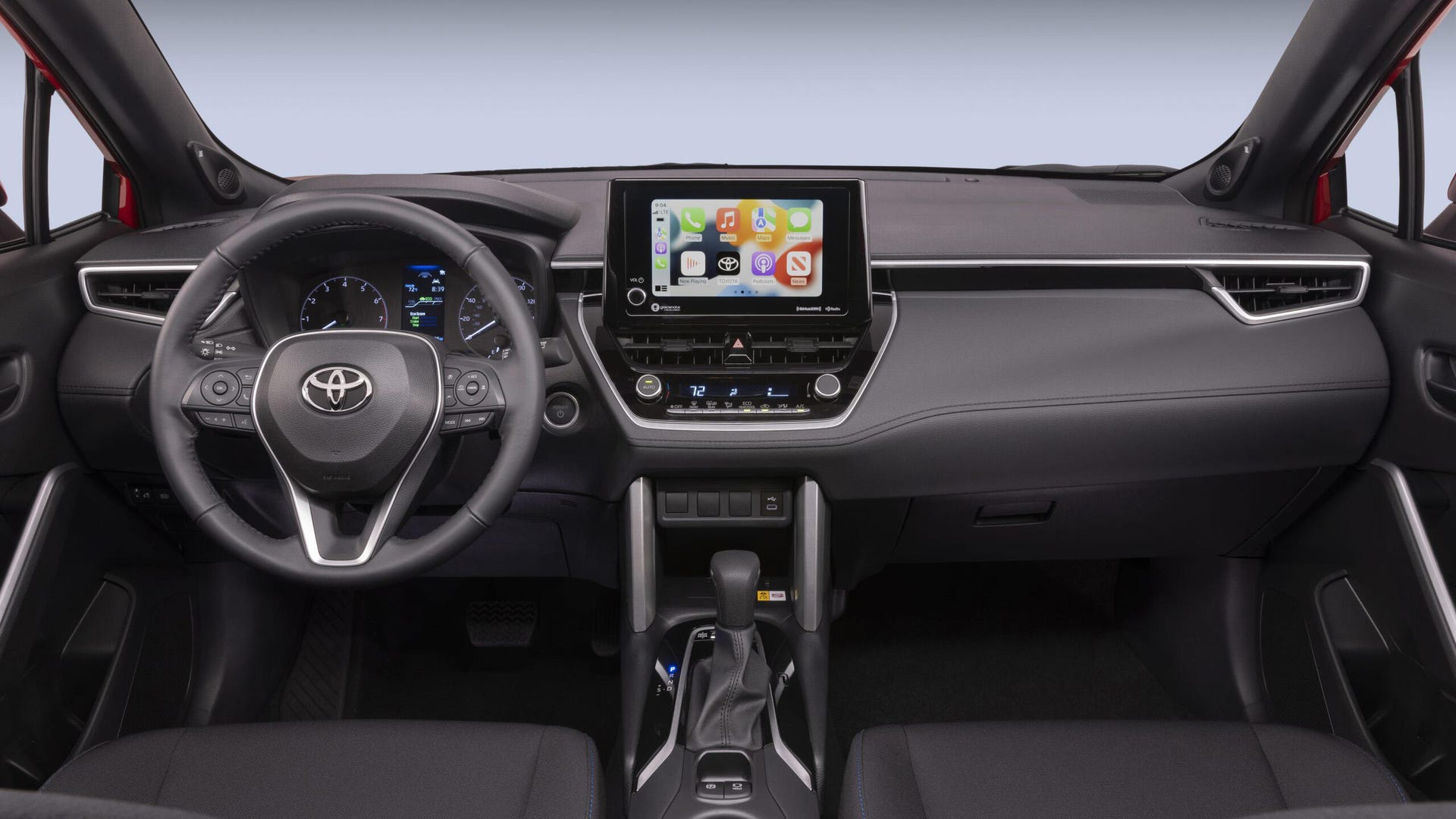 2023 Toyota Corolla Cross Hybrid dashboard and infotainment system