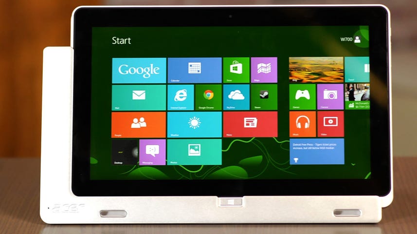 Hands-on with Acer's W8 tablet