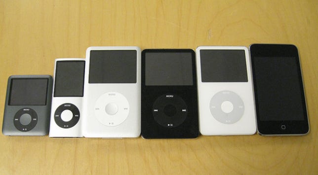 Apple's iPod line.