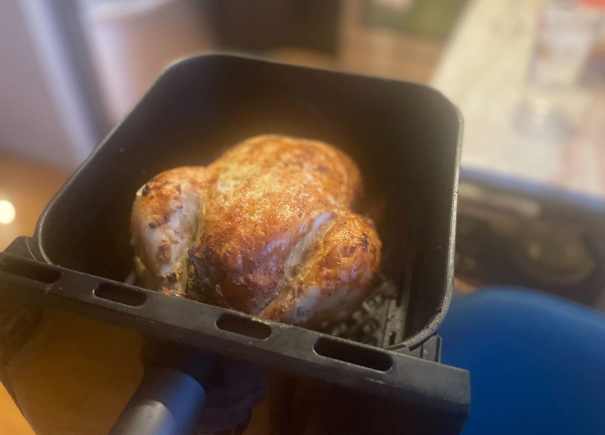 roasted chicken in air fryer