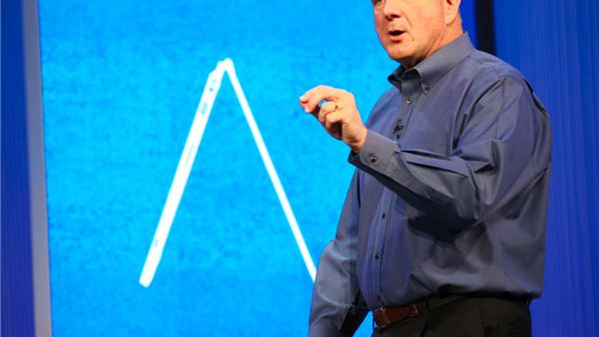 Steve Ballmer at Microsoft Build 2013 in June.