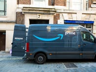<p>An Amazon delivery van. Drivers are being required to consent to biometric monitoring as a condition of their jobs, according to multiple reports.</p>