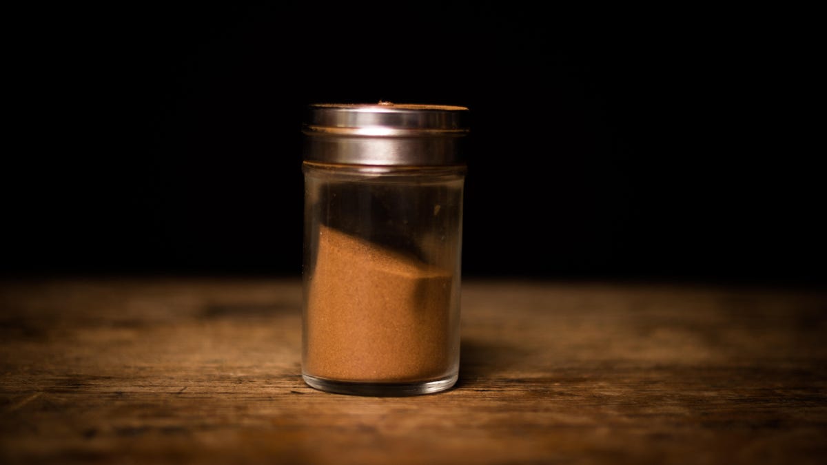 A jar of cinnamon