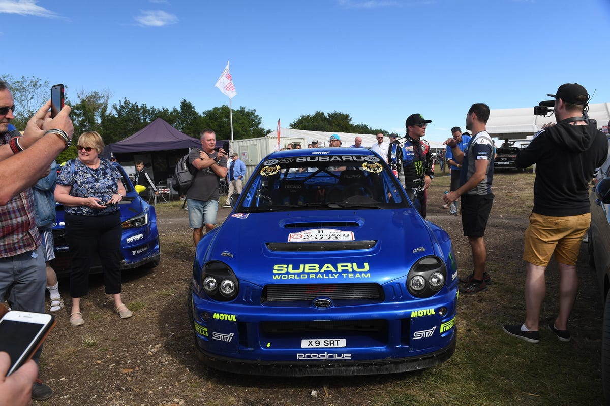 Subaru at the Goodwood Rally Stage