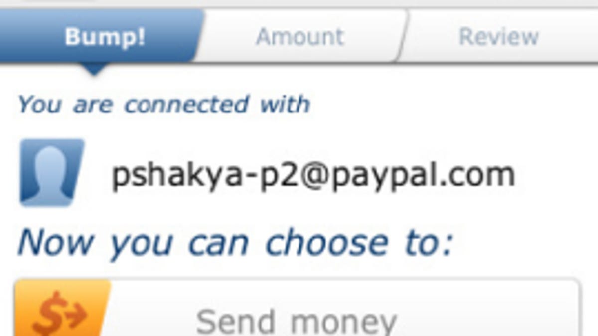 PayPal for iPhone with Bump