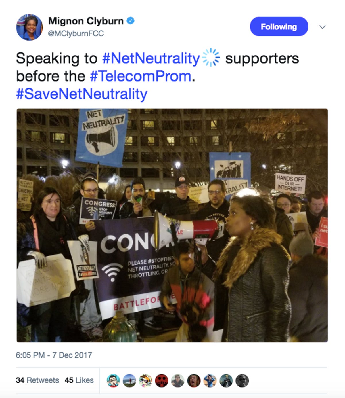 clyburn-net-neutrality-protest