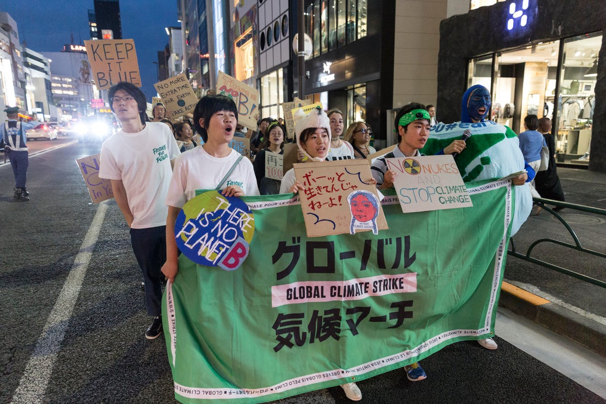 Japanese Rally In Tokyo For Global Climate Strike