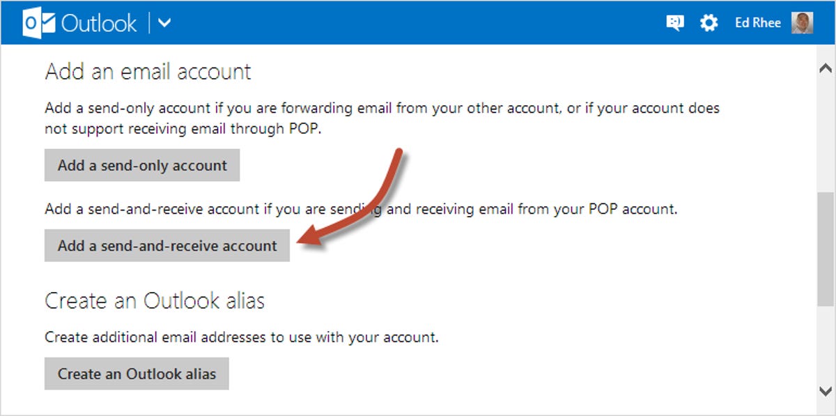 Add send-and-receive account