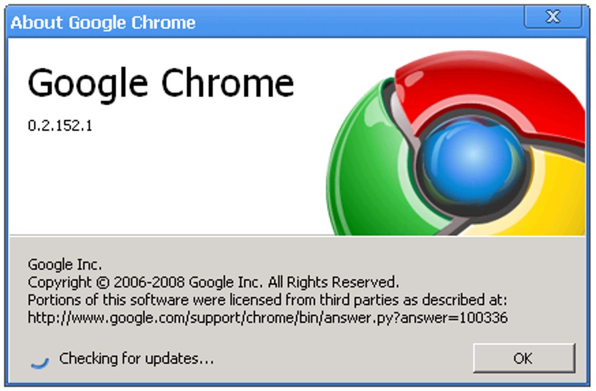 The newest Chrome version is 0.2.152.1.