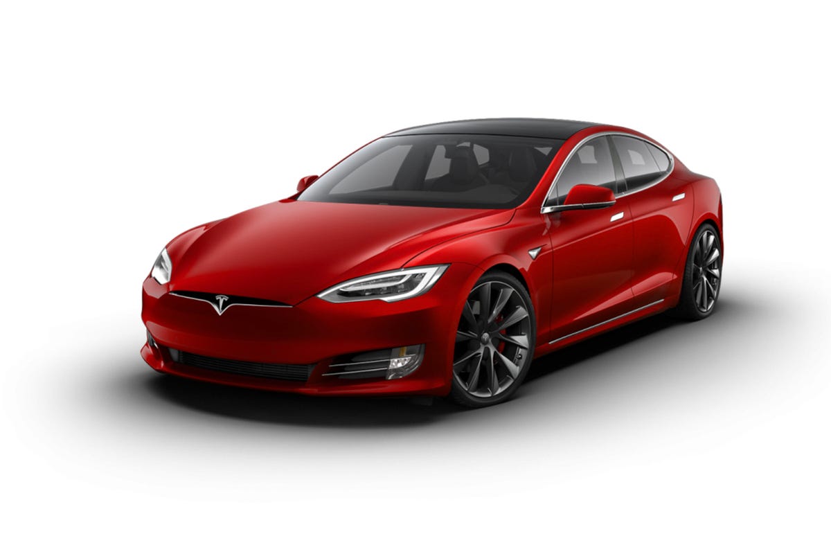 Tesla Model S Plaid - front three-quarter view