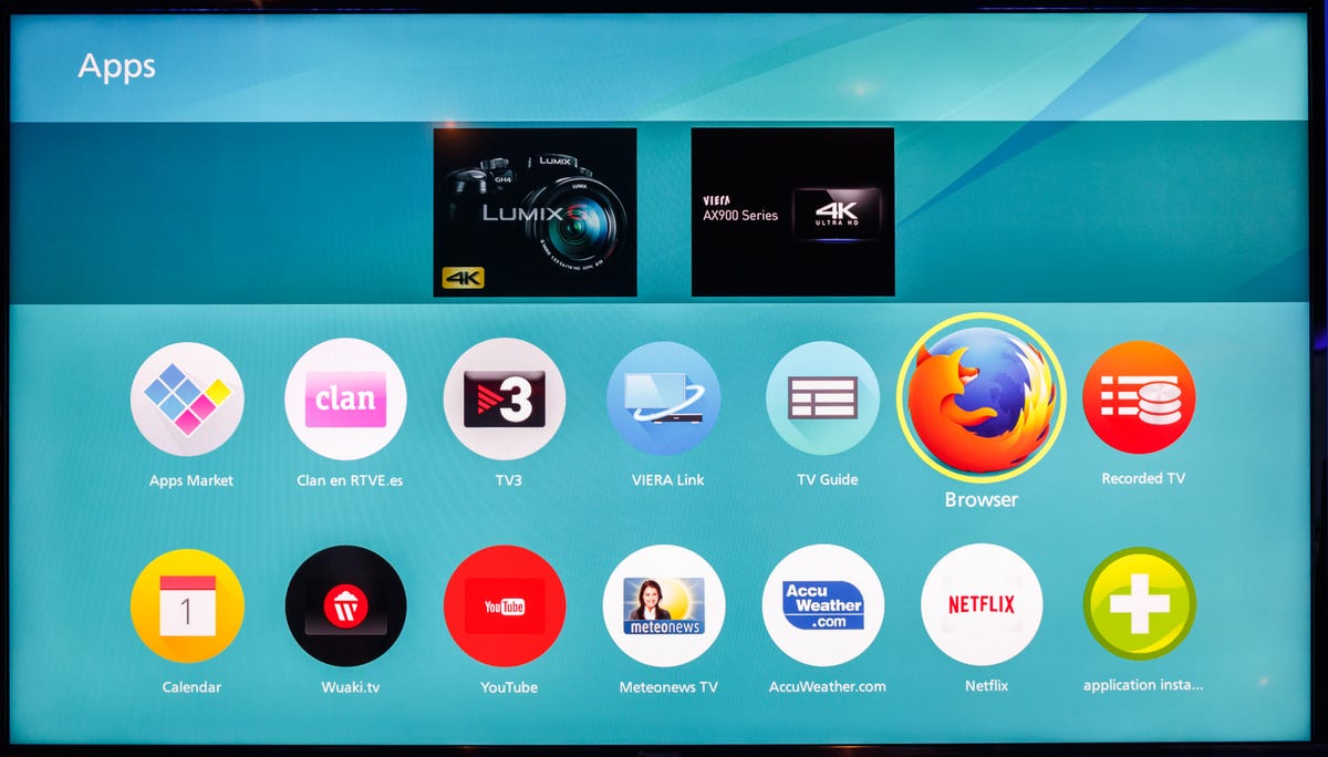 Firefox OS makes first TV appearance on Panasonic's 4K set (pictures) - CNET