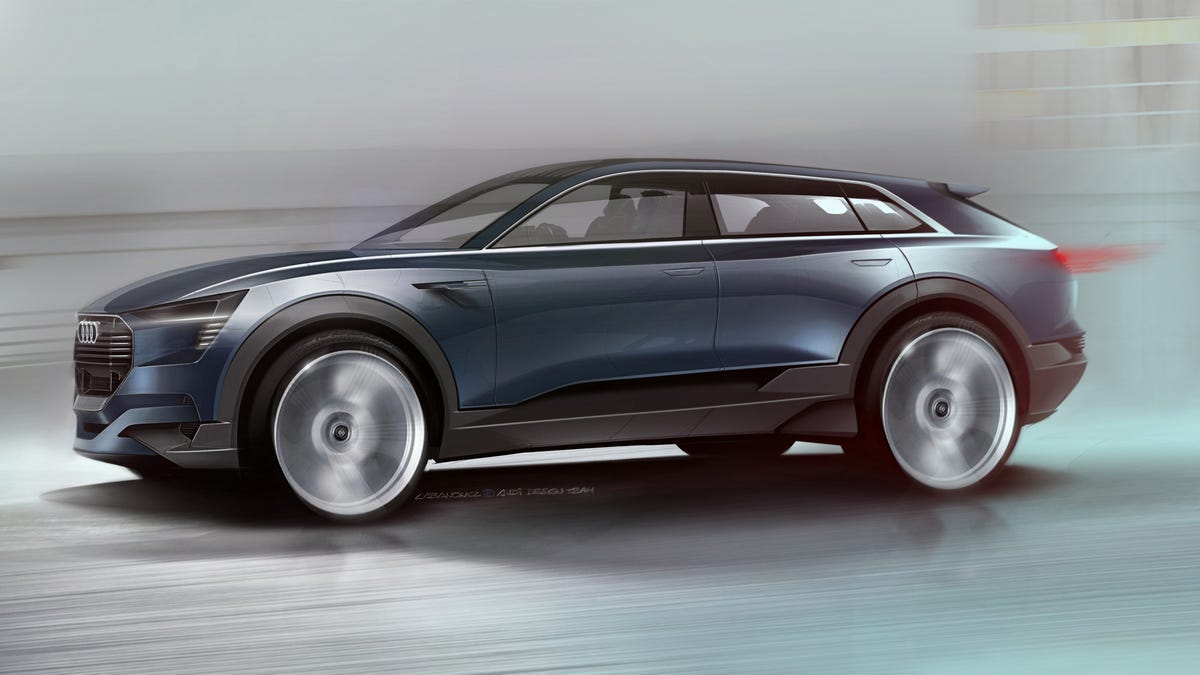 Audi e-tron Quattro concept sketch