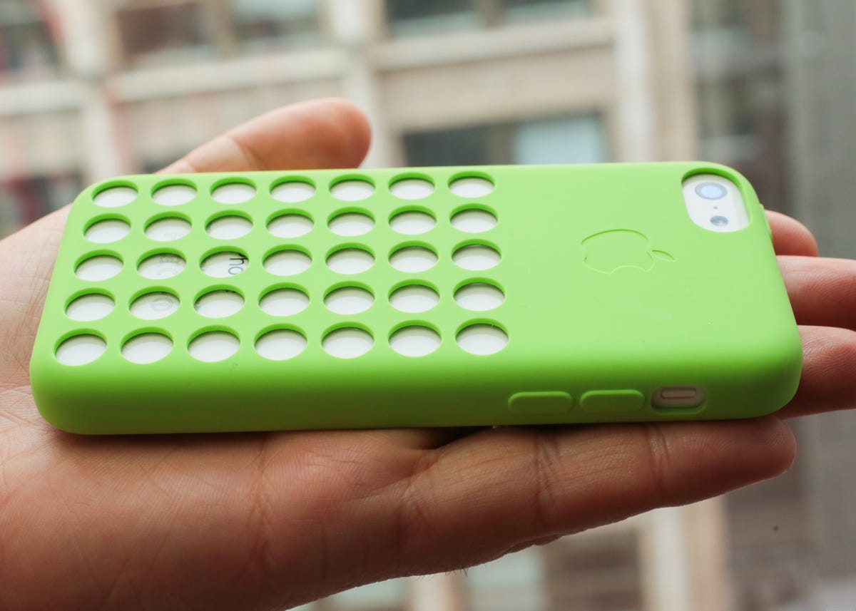 iPhone 5C with Apple's case