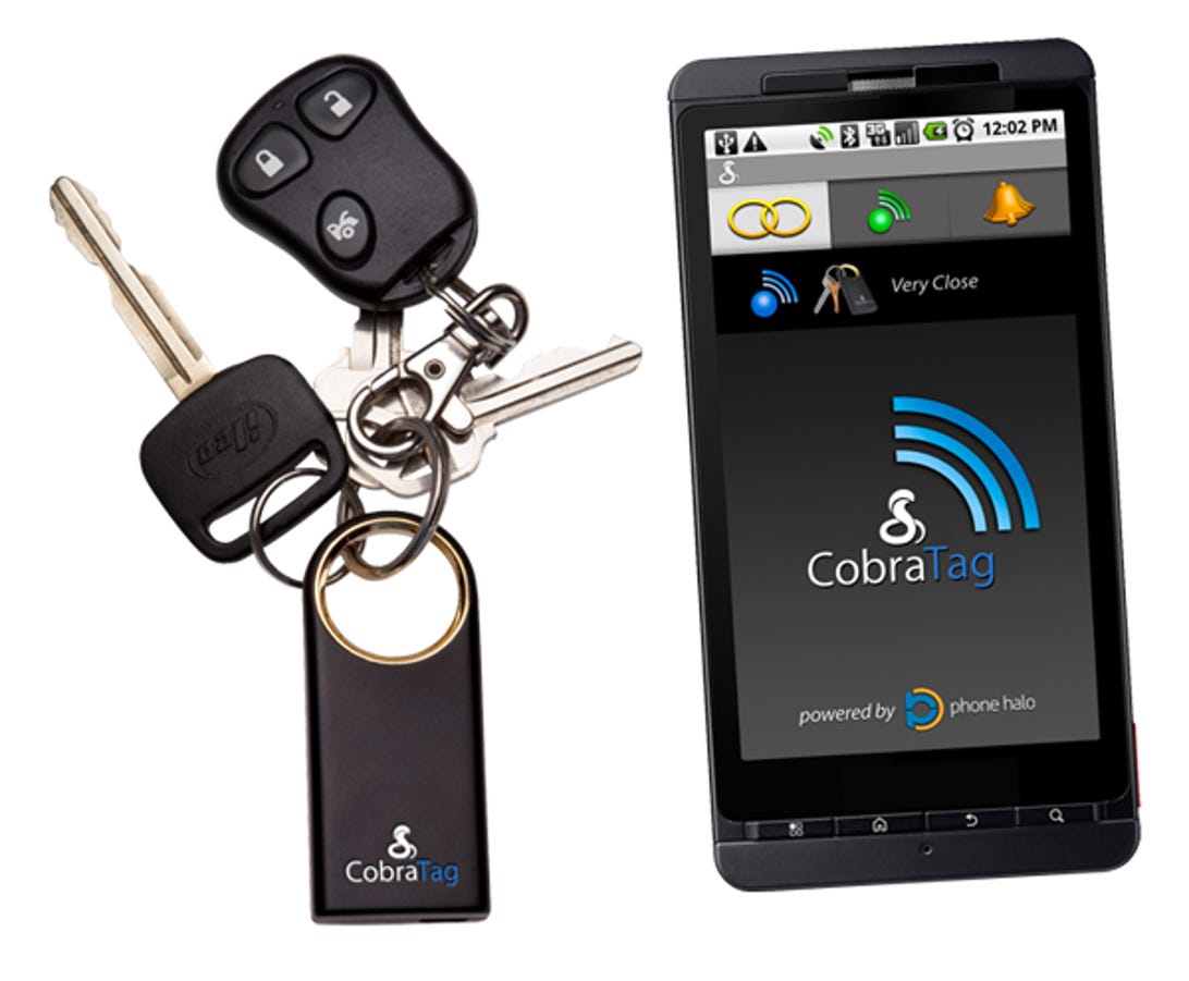 The Cobra Tag sensor ties your keys and your phone together via Bluetooth.