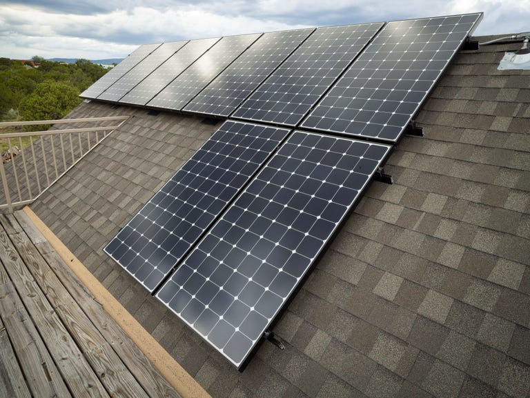 Solar Panels on a home