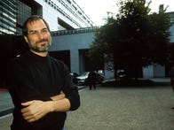 <p>Steve Jobs in Paris on Sept. 17, 1998.</p>