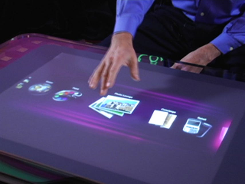 Microsoft unveils touch screen computing