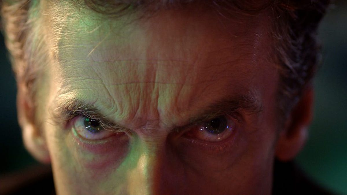 Peter Capaldi's intense glare could probably stop time in its tracks.