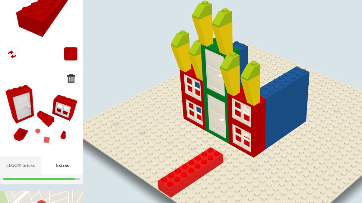 Build with Chrome Lego structure