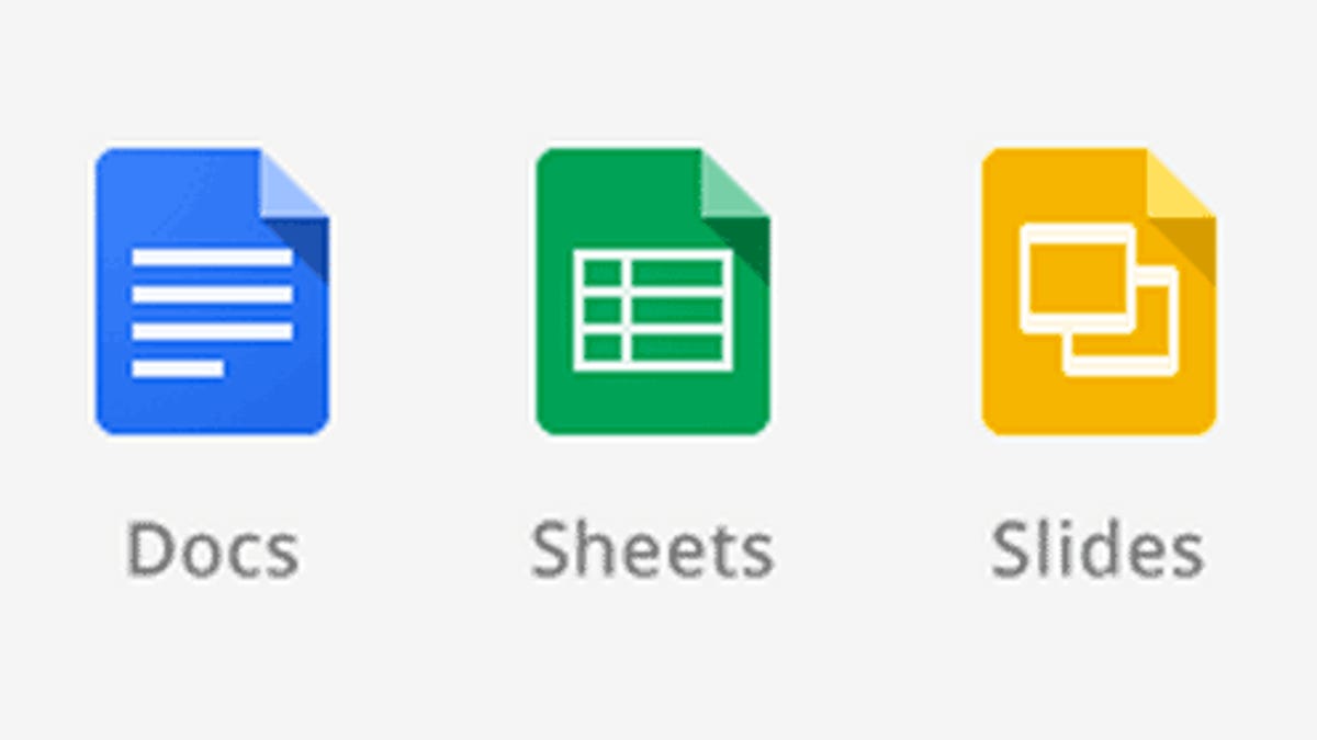 Google Docs icons