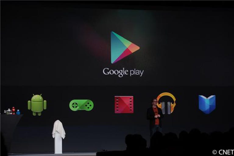 Google's Play store sells everything under one roof, just like Apple.