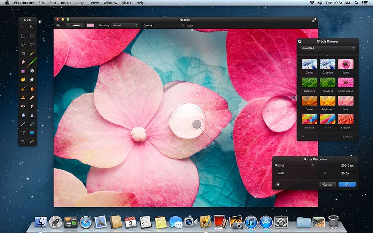 Pixelmator 2.1 includes a bunch of new features and Mountain Lion support. It's on sale for $14.99.