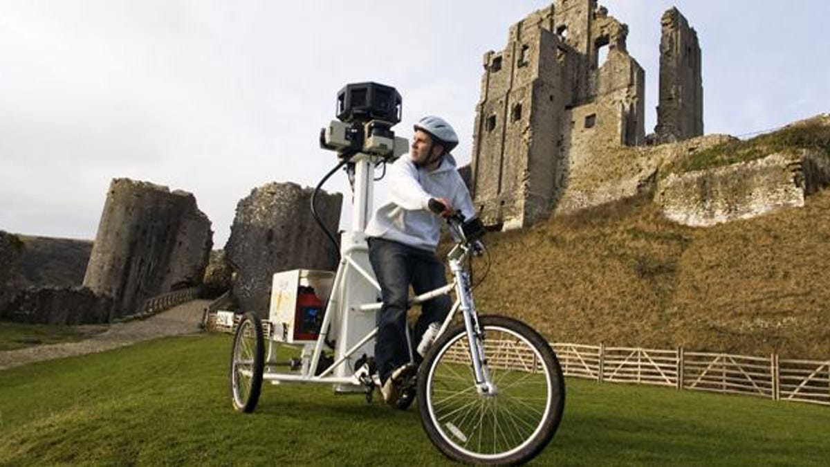Google's Street View trike was used to photograph various UK historic sites.