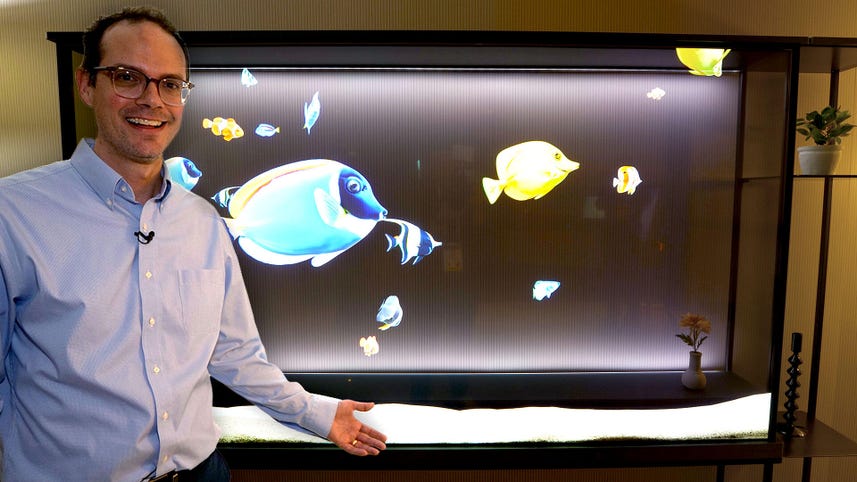 LG Transparent OLED pasa de la televisión al arte animado