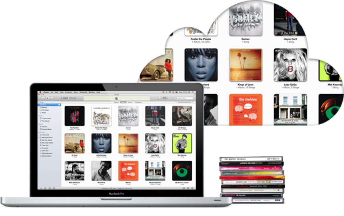 iTunes Match, a feature that scans a user's library to find music that wasn't purchased from Apple.