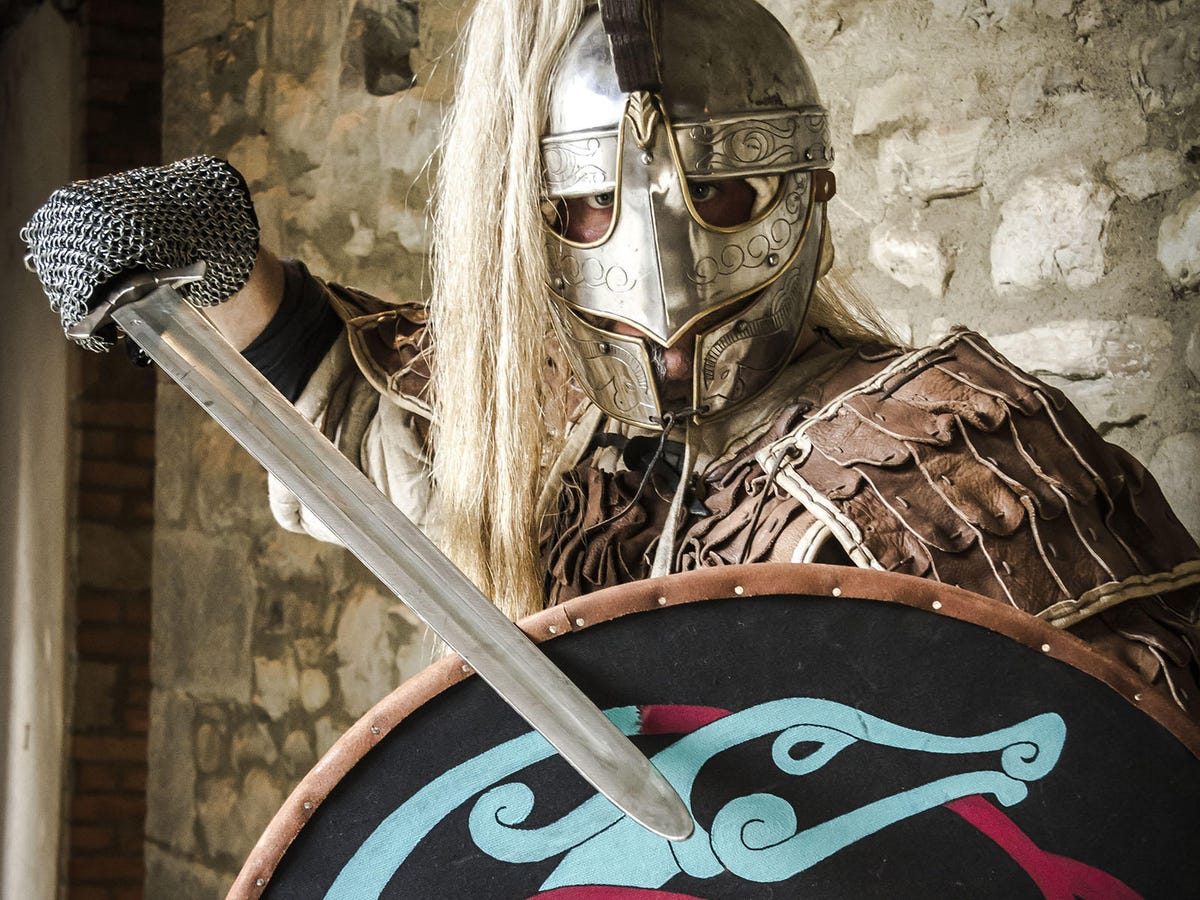Viking warrior, Scandinavia, reenactment
