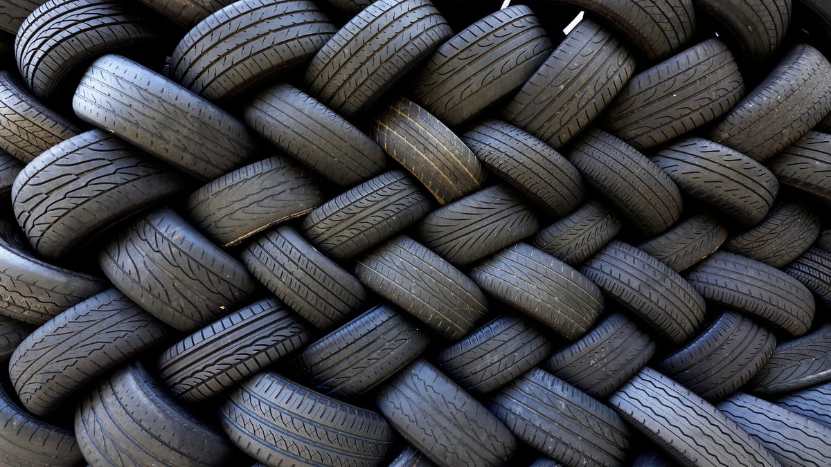 Stock-Tyres (Tires) in a Garage