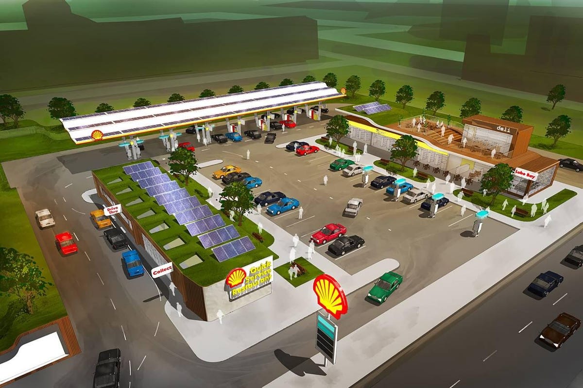 Shell gas station of the future