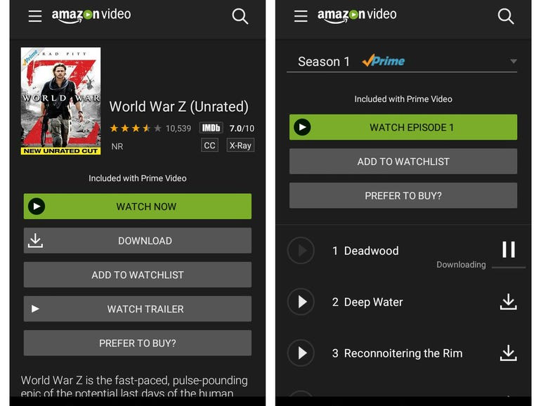 How To Download Amazon Prime Movies And Tv Shows For Offline Viewing Cnet