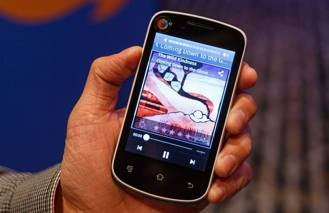 A Mozilla prototype of a $25 Firefox OS phone built with a Spreadtrum processor