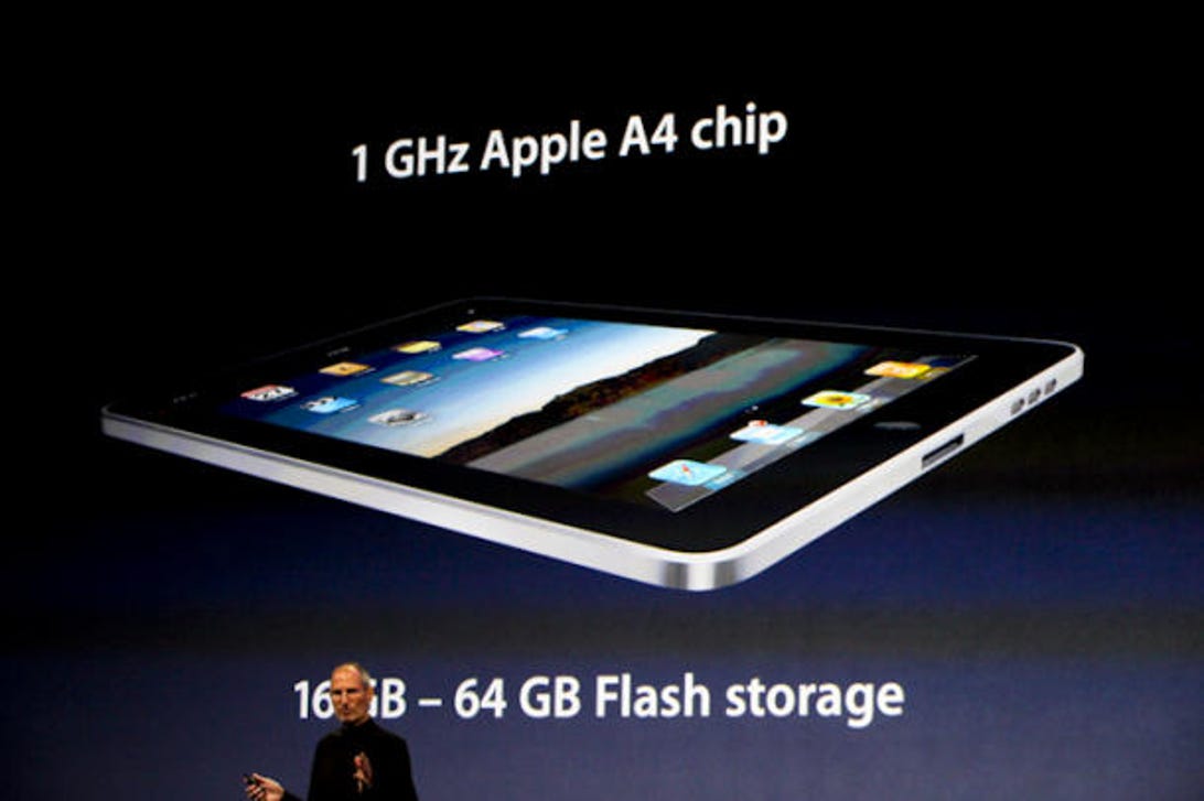 Apple iPad packs Apple-branded chip in the half-inch-thin, 1.5-pound design.