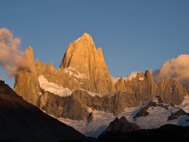 This view of Mt. Fitzroy in Argentinian Patagonia showed off the E-3's terrific color.