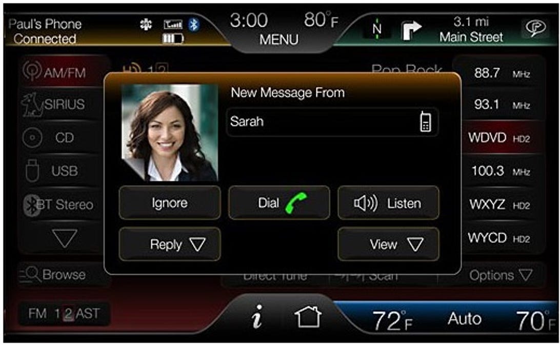 A new update adds SMS text-to-speech capability in 2011 and 2012 vehicles equipped with Sync.