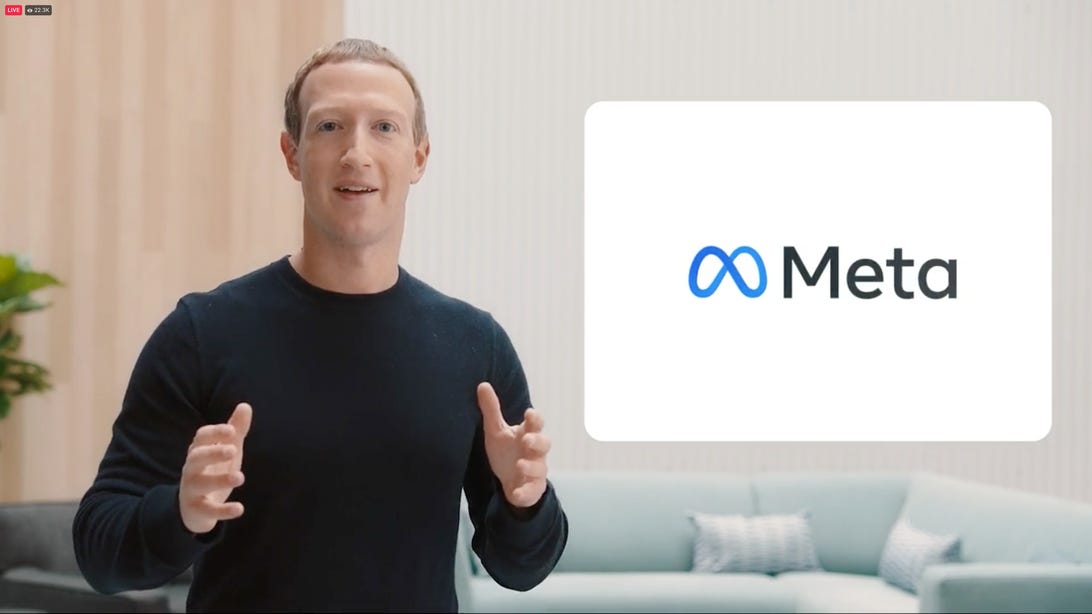 Mark Zuckerberg introduces the Meta name in October 2021