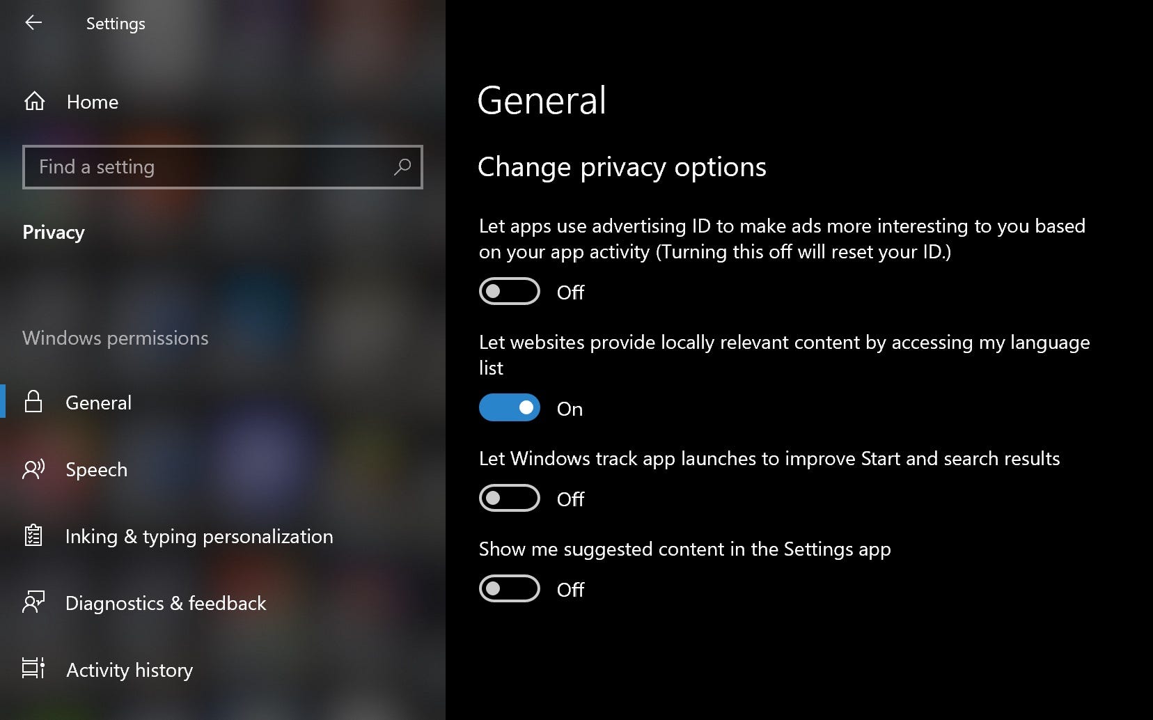 Disable these Windows 10 settings right now Win-10-app-tracking